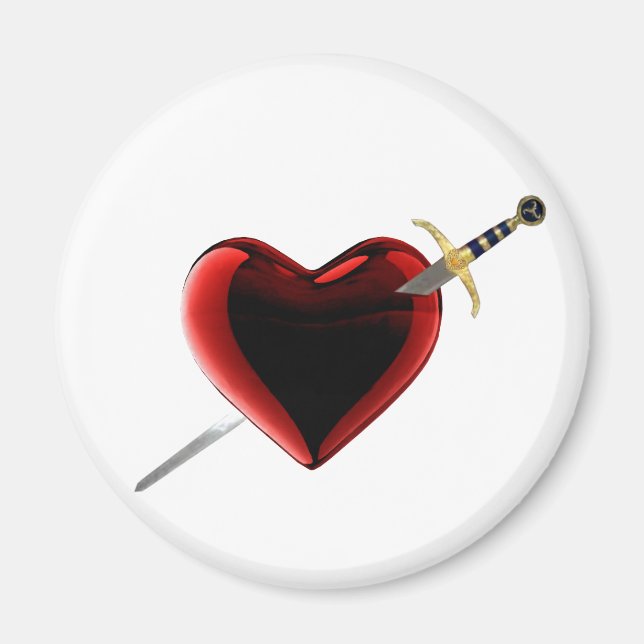 Stabbed In The Heart Magnet (Front)