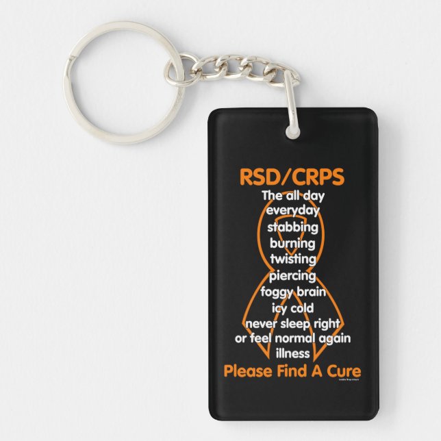 Stabbing Burning Twisting...RSD/CRPS Key Ring (Front)