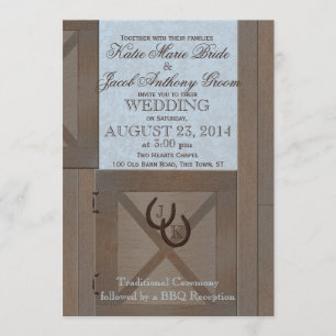 Stable Doors Barn Wedding Invitation