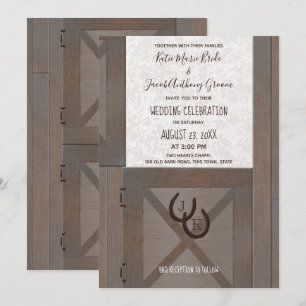 Stable Doors Barn Wedding Invitation