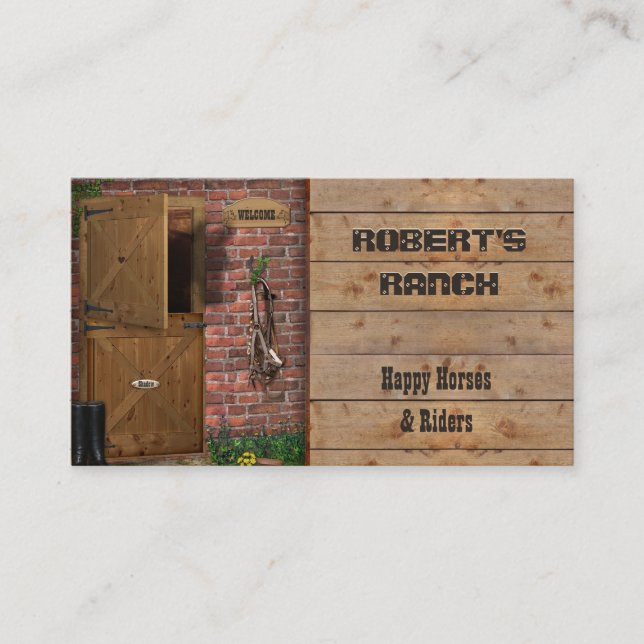 Stable Ranch Business Card (Front)