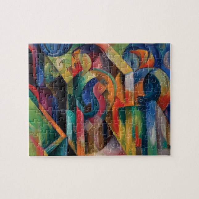 Stables By Franz Marc Jigsaw Puzzle (Horizontal)