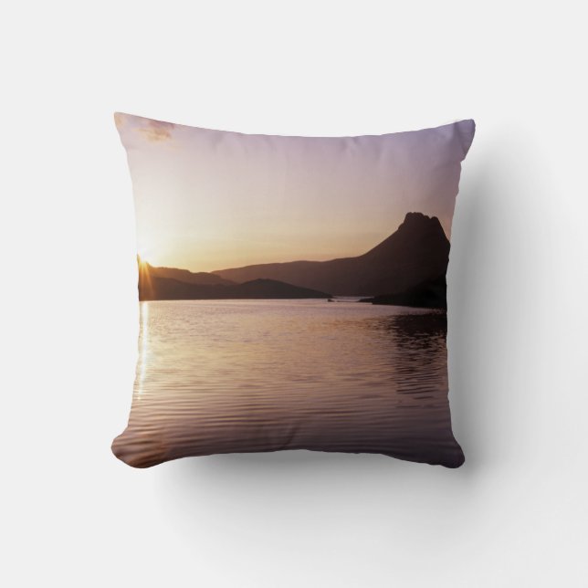 Stac Pollaidh sunset Scotland Cushion (Front)
