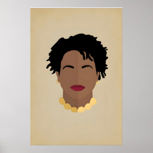 Stacey Abrams, Black Women History Makers Icon Poster