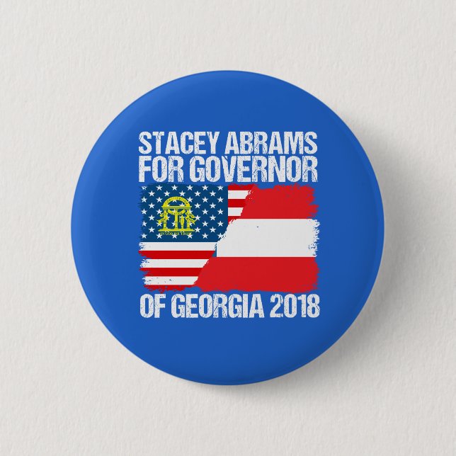 Stacey Abrams for Governor of Georgia 2018 6 Cm Round Badge (Front)