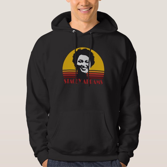 Stacey Abrams Progressive Georgia Retro Vintage Hoodie (Front)