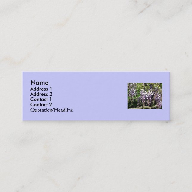 Stacey's Floral Design's Mini Business Card (Front)