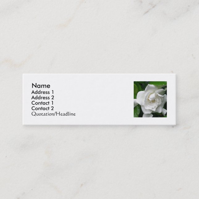 Stacey's Floral Design's Mini Business Card (Front)