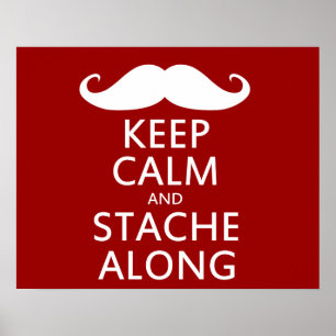 Stache Along Poster