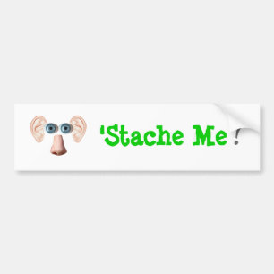'Stache Me! Bumper Sticker