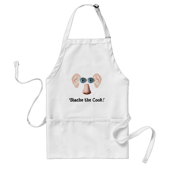 'Stache the Cook! Standard Apron (Front)