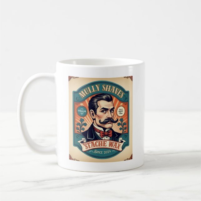 'Stache Wax Coffee Mug (Left)