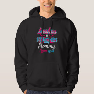 Staches Or Lashes Mummy Loves You Best Gender Reve Hoodie