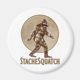 STACHESQUATCH I Moustache if you've Seen My Squatc Magnet