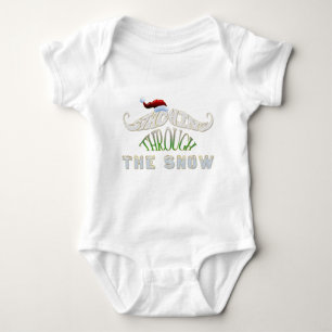 Staching Through the Snow Baby Bodysuit