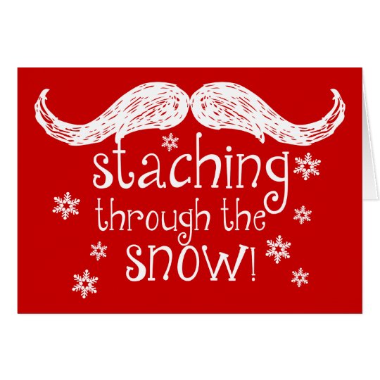 staching through the snow card