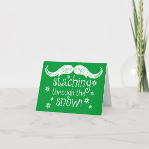 staching through the snow card