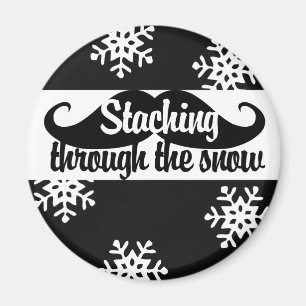 Staching through the snow magnet