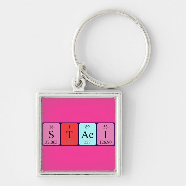 Staci periodic table name keyring (Front)