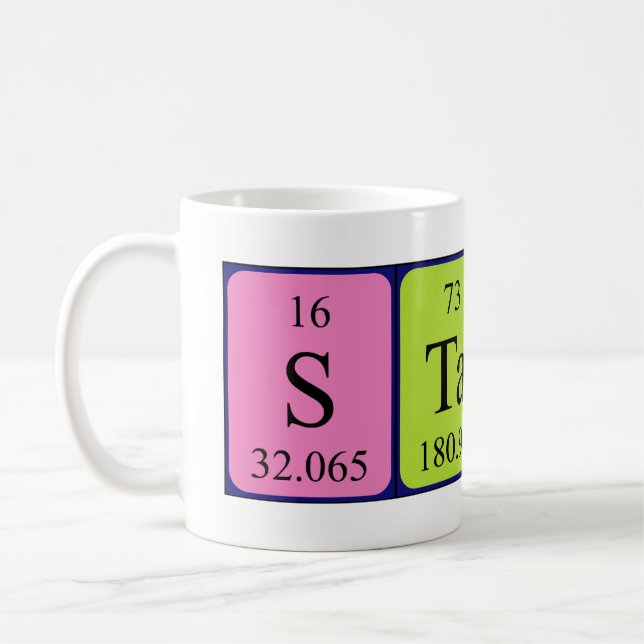 Staci periodic table name mug (Left)