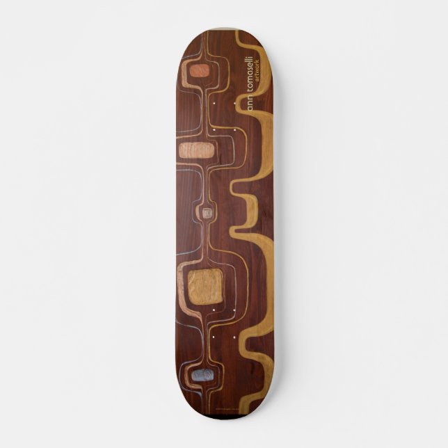 'Stack' 70's calistyle deck - art by Ann Tomaselli Skateboard (Front)