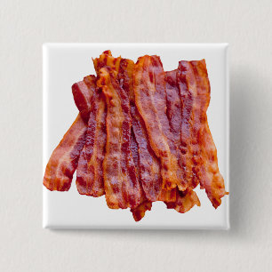 Stack of Bacon 15 Cm Square Badge