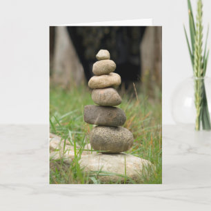 Stack Of Balanced Rocks Card