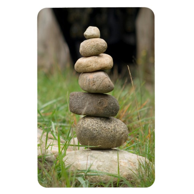 Stack Of Balanced Rocks Magnet (Vertical)