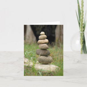 Stack Of Balanced Rocks Note Card