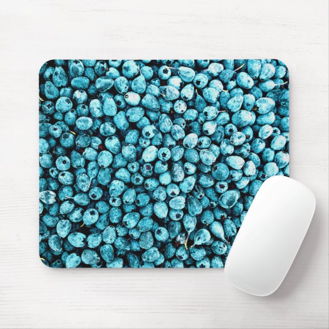 "Stack of Blueberry Fruit" Cute Photo. Buy Now Mouse Pad (With Mouse)