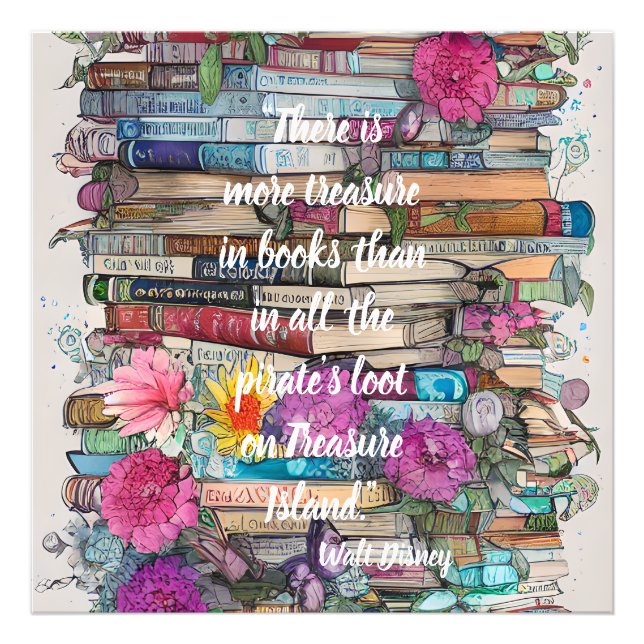 Stack of Books Books Photo Print (Front)