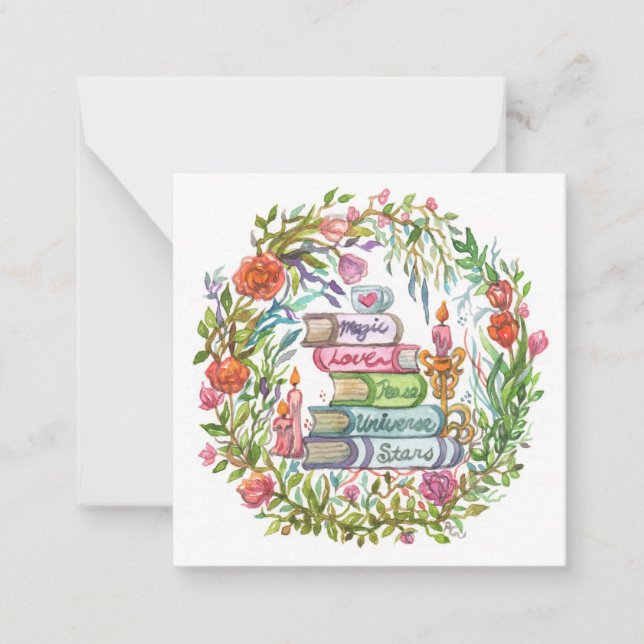 Stack of Books Card (Front)