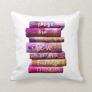 Stack of Books Favourite Things Cushion