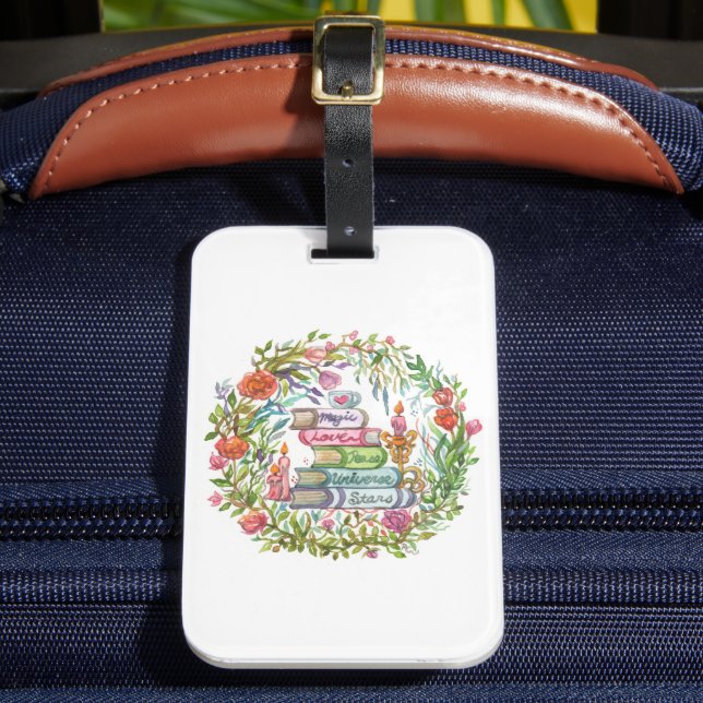 Stack of Books Luggage Tag (Front Insitu 2)