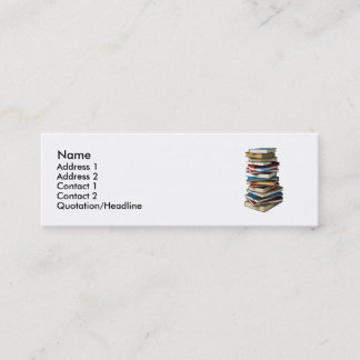 stack of books mini business card