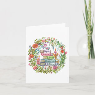 Stack of Books Note Card