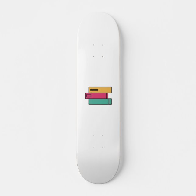 stack of books skateboard (Front)