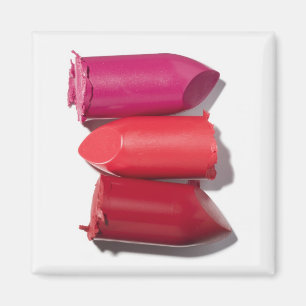 Stack of broken lipstick magnet