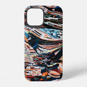 Stack of brown and blue wooden boat lot iPhone 12 case