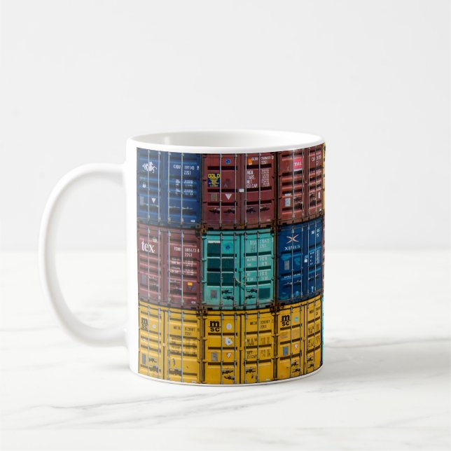 Stack of cargo trailer coffee mug (Left)