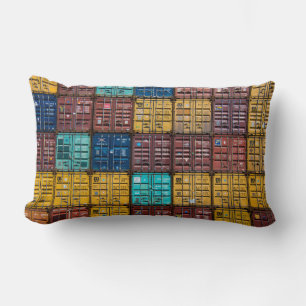 Stack of cargo trailer lumbar cushion
