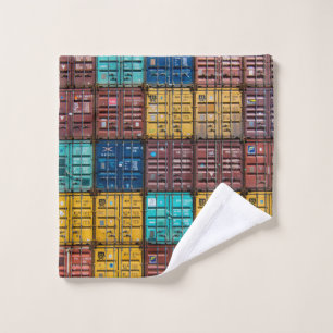 Stack of cargo trailer wash cloth