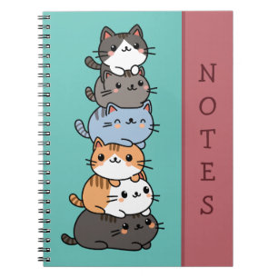 Stack Of Cats Notebook