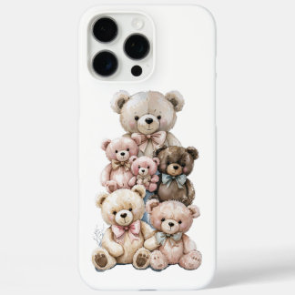 Stack of Cuddly Teddy Bears  iPhone 16 Pro Max Case