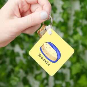 Stack of Flour Tortillas Key Ring