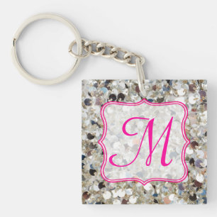 Stack of Glitter Key Chain