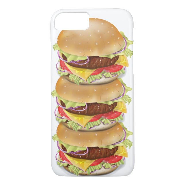 Stack of hamburgers or cheeseburgers Case-Mate iPhone case (Back)