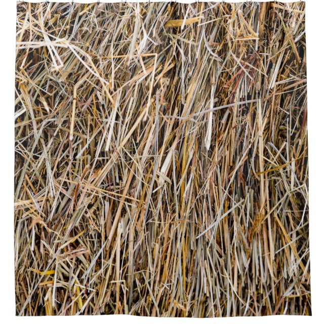 Stack Of Hay Shower Curtain (Front)