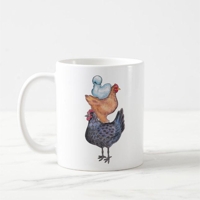 Stack of Hens Mug (Left)
