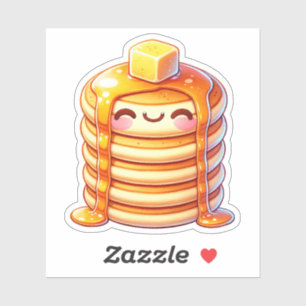 Stack of Pancakes Custom-Cut Vinyl Stickers